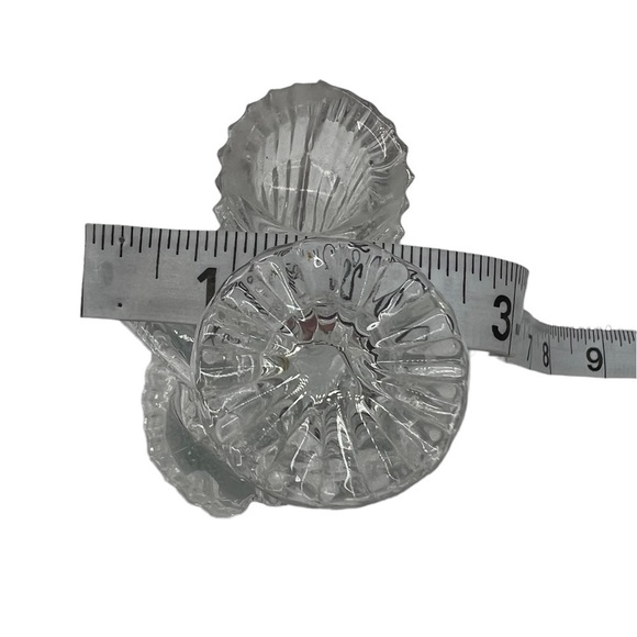 Angel Clear Glass Winged Decorative Holiday Candleholder - Picture 6 of 6